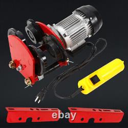 1400r/min Industrial Electric Hoist Trolley 2200LB WithI-beam Links Crane Lift NEW