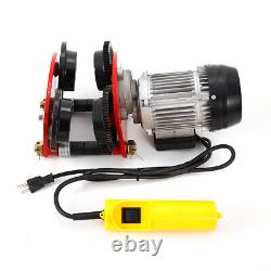 1 T Industrial Electric Hoist Trolley Wire Rope Hoist Winch Lifting Crane Cable