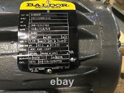 1 new open box Balder Industrial 3ph electric motor 3460rpm M3663T