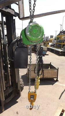 2000 LBS Industrial Electric Chain Hoist w Control 3 Phase AC Motor 10 FT