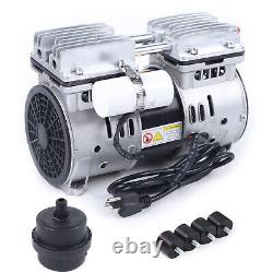 2.4CFM Oilless Industrial Electric Motor Vacuum Pump 67L/min 8bar 110v