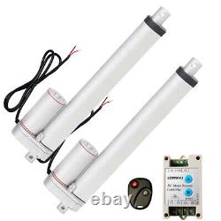 2 Set 12 Linear Actuator 220lbs Motor With Remote for Electric Medical Industrial