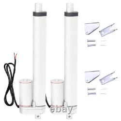 2x Linear Actuator 12'' 12V 330 Pound Max Lift 150KG Electric Motor For Industry