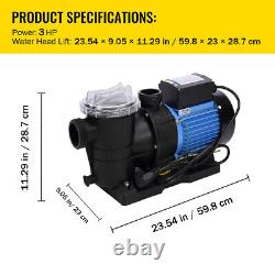 3.0HP Clear Water Pumo Electric Centrifugal Industrial Farm Pool Pump US STOCK