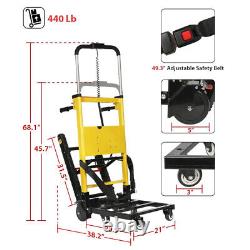 440lb Electric Stair Climbing Moving Dolly Hand Truck Warehouse Appliance Cart
