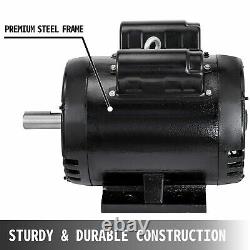 5HP Compressor Duty Industrial Electric Motor, 184T, 1725 RPM, 208/230V, 1PH