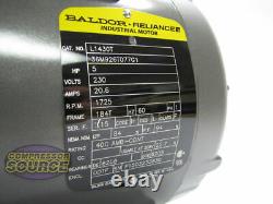 5 HP / 1 Phase Industrial Baldor Electric Motor 184T Frame L8430T 230 VOLT
