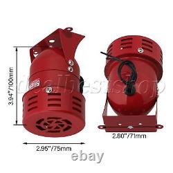 8Sets Loud 120dB Industrial Electric Motor Driven Horn Alarm Siren AC 110V Red