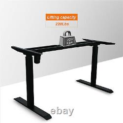 AIMEZO Electric Stand Up Desk Frame Height Adjustable Home Office Standing Desk