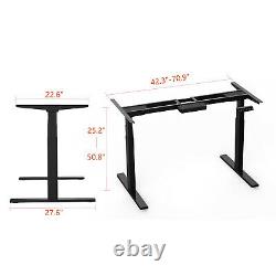 AIMEZO Electric Stand Up Desk Height Adjustable Standing Desk Frame Dual Motor