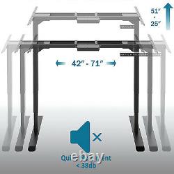 AIMEZO Electric Standing Desk Frame Height Adjustable Dual Motor Stand Up Desk