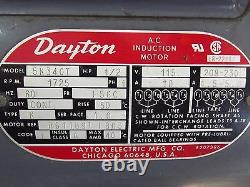 Alcatel Vacuum Pump Ty. ZM2004 No. 22787 With Dayton Motor 1/2HP 1725RPM S2670x