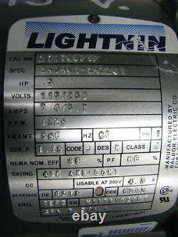 BALDOR Industrial LIGHTNIN Motor 1/2hp 1725rpm 115v 1phase 34J481-542261