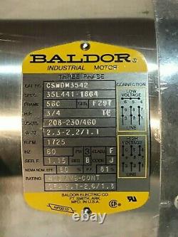 Baldor Industrial Motor 3/4hp CSWDM3542