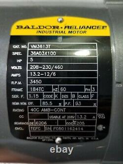 Baldor Reliance 5 HP Industrial Motor