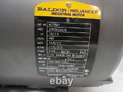 Baldor/ Reliance Industrial Motor M1760t, 10/2.5hp, 460v, 1725/850rpm, 3ph