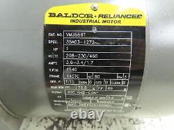 Baldor VM3556T Electric Industrial Motor 1HP 1140RPM 460V 3PH 145TC Fr 7/8Sh