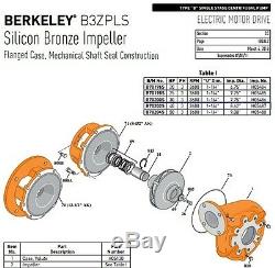Berkeley Pump, B3ZPLS, 50 HP, 3600 RPM, 230/460V, Centrifugal Pump