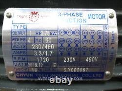 Chyun Tseh Industrial Electric Motor 1HP 3 Phase 230/460V 00143E03101R