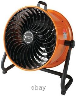 Commercial Electric Industrial Fan 16 in. 3-Speed Motor Drum Indoor Steel Orange