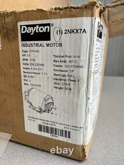 Dayton 2NKX7A Industrial Motor 3Ph 1.5 HP