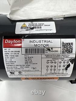 Dayton 3N842BG General Purpose Industrial Motor HP, 208-230/460 V, 3 Phase