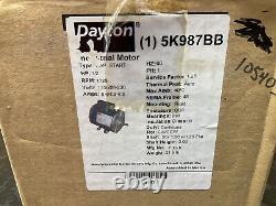 Dayton 5K987BB Industrial Motor 1/2 HP 1 PH 1725 RPM 115/208-230 #11D76PR5IAC