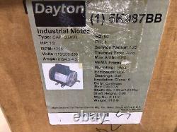 Dayton 5K987BB Industrial Motor 1/2 HP 1 PH 1725 RPM 115/208-230 #4012B80PR3IAC