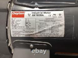 Dayton 6K182BA Industrial Motor Totally Enclosed, Face Mount, 1/2 Hp, 3,450 RPM