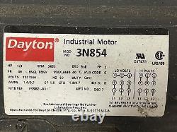 Dayton Industrial Motor 3N854 1/3 HP 3450 RPM 3 Phase Frame 48