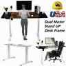 Dual Motor Height Adjustable Electric Standing Desk Frame For Home Office Table