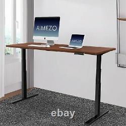 Electric Height Adjustable Standing Desk Frame Dual Motor Memory Touch Control
