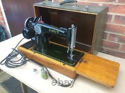 Electric Singer 201K-2 Potted Motor Vintage Antique Sewing Machine