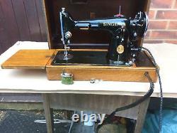 Electric Singer 201K-2 Potted Motor Vintage Antique Sewing Machine