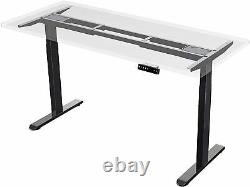 Electric Stand Up Desk Frame Dual Motor 50.8 H Height Adjustable Standing Desk