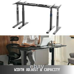 Electric Stand Up Desk Frame with Dual Motor Height Adjustable Standing Table Base