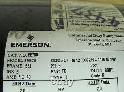 Emerson BM57A Motor, 2HP/ Stainless Steel Pump