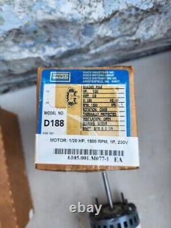 FASCO Industries D188 Electric Motor 1/20 HP 60Hz 230V 1500 RPM Therma