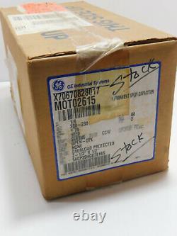 GE Industrial Systems Electric Motor X70670828017 MOT02165 1/4 hp 200-230V 1.7A