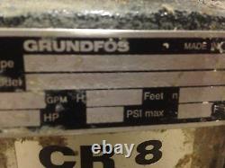 GRUNDFOS CR8-30 Pump And Motor 3 Hp 3 Phase 42 GPM, 230 PSI