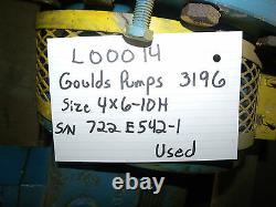 Goulds Pump Model 3196, size 4x6-10H