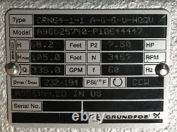 Grundfos Crn64-1-1 A-g-g-v-hqqv Stainless Steel Vertical Centrifugal Pump 7.5hp
