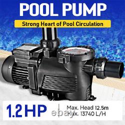 Heavy-duty Electric Industrial Pool Pump 1.2HP Clear Water Pump for Pools Motor