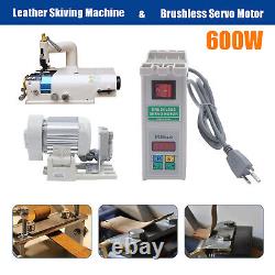 Industrial Electric Leather Peeling Skiving Machine & 600W Brushless Servo Motor