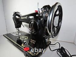 Industrial Strength Heavy Duty Marvel Sewing Machine Leather Motor + Hand Crank