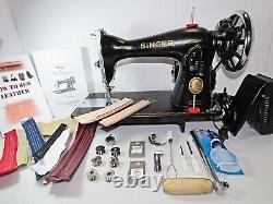 Industrial Strength Heavy Duty Sewing Machine Leather Motor + Hand Crank (video)