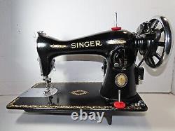 Industrial Strength Heavy Duty Singer 15-88 Sewing Machine Motor And Hand Crank