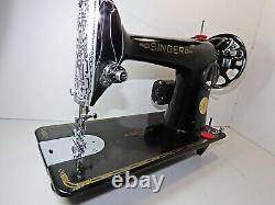 Industrial Strength Heavy Duty Singer 201k Sewing Machine 201 Motor & Hand Crank