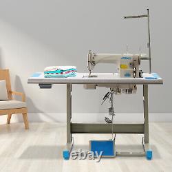 Industrial Upholstery Sewing Machine Complete Set with Table & Electric Motor 550W