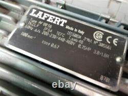 Lafert AF8056 Industrial Electric Motor. 75hp 208-230/440-460V 3.0/1.8A